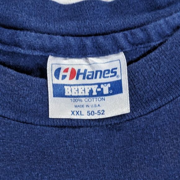 Vtg 90s Martin Luther King Jr T-Shirt Mens XXL Portrait Quote Single Stitch Blue - Picture 7 of 8